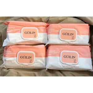 (4) Guilin waterproof makeup remover wipes 40 count Each 160 Total